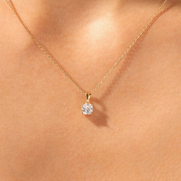 2 CT Round Moissanite Solitaire Pendant Necklace
