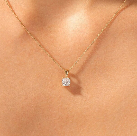 2 CT Round Moissanite Solitaire Pendant Necklace