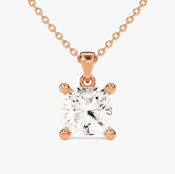 2 CT Round Moissanite Solitaire Pendant Necklace