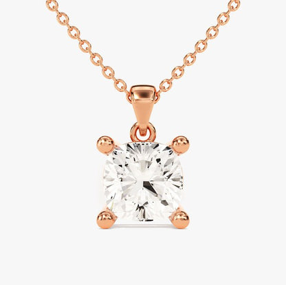 2 CT Round Moissanite Solitaire Pendant Necklace