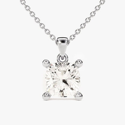 2 CT Round Moissanite Solitaire Pendant Necklace
