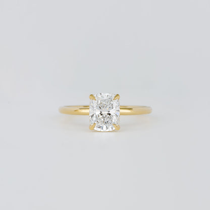 1.47 CT Elongated Cushion Solitaire Moissanite Engagement Ring