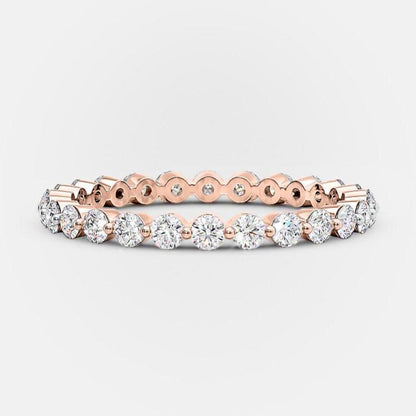 1 TCW Round Full Eternity Moissanite Wedding Band