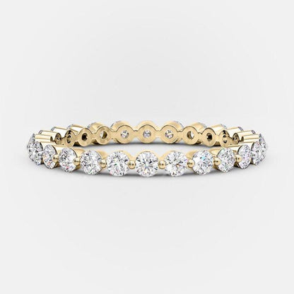 1 TCW Round Full Eternity Moissanite Wedding Band
