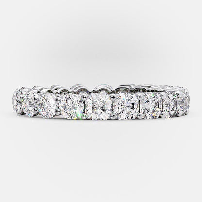 2 TCW Asscher & Round Full Eternity Moissanite Wedding Band