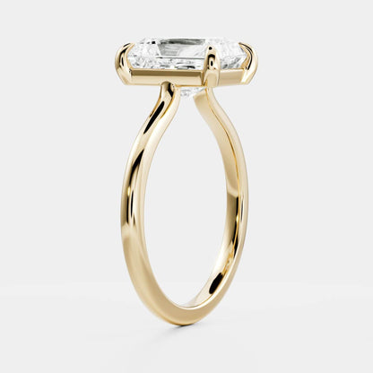 2 CT Radiant Solitaire Moissanite Engagement Ring