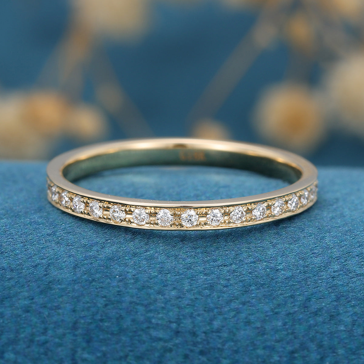 1.68 TCW Round Channel Setting Moissanite Wedding Band