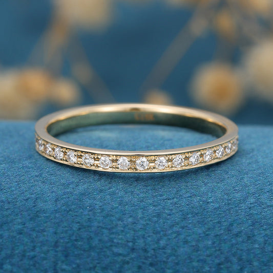 1.68 TCW Round Channel Setting Moissanite Wedding Band