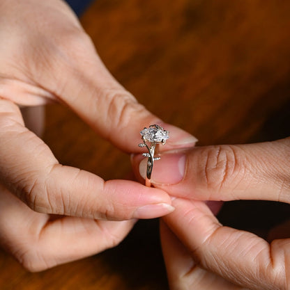 2.0 CT Marquise Solitaire Moissanite Engagement Ring