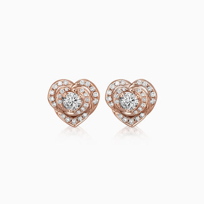 0.1 TCW Round Cut Multi Stone Stud Moissanite Earrings