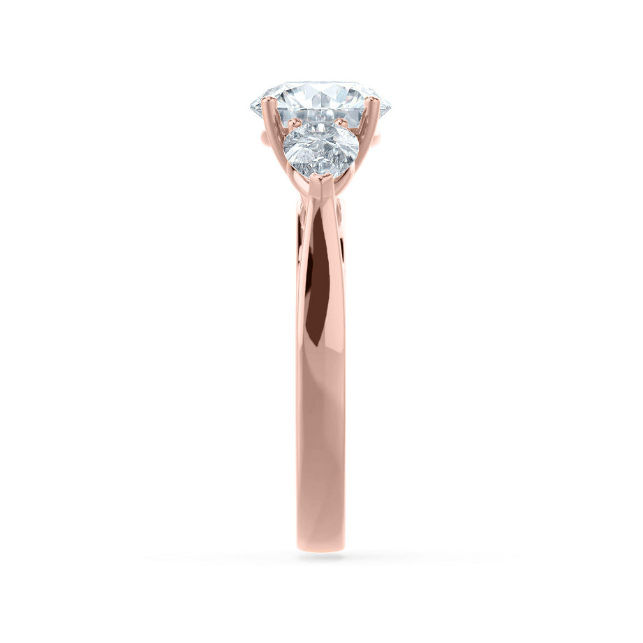 1 CT Round Three Stone Moissanite Engagement Ring