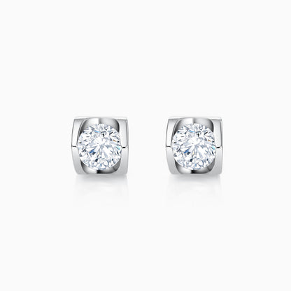 0.2 CT Round Cut Stud Moissanite Earrings