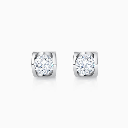 0.2 CT Round Cut Stud Moissanite Earrings
