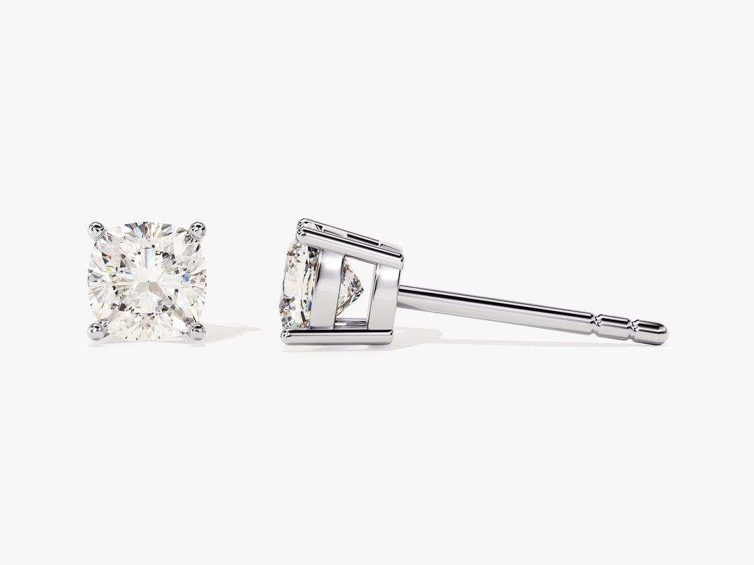 1 CT Round Cut Stud Moissanite Earrings