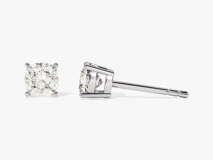1 CT Round Cut Stud Moissanite Earrings