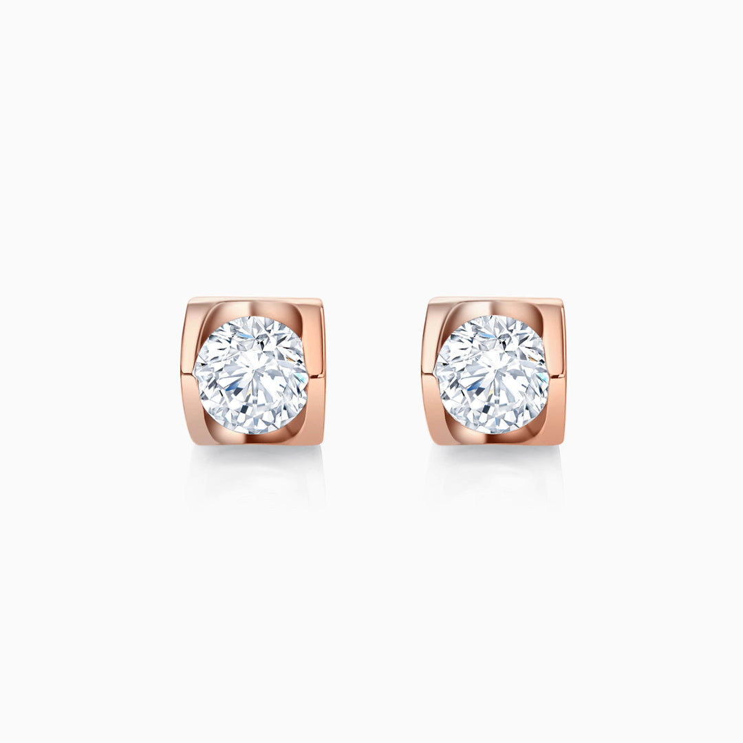 0.2 CT Round Cut Stud Moissanite Earrings