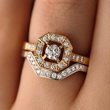 0.1 TCW Round Channel Setting Moissanite Wedding Band