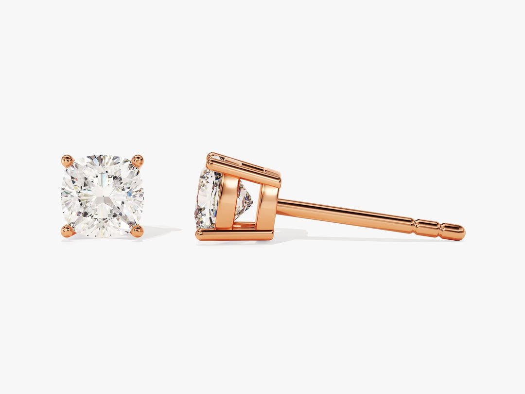 1 CT Round Cut Stud Moissanite Earrings