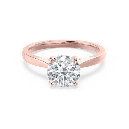 1.2 CT Round Solitaire Moissanite Engagement Ring