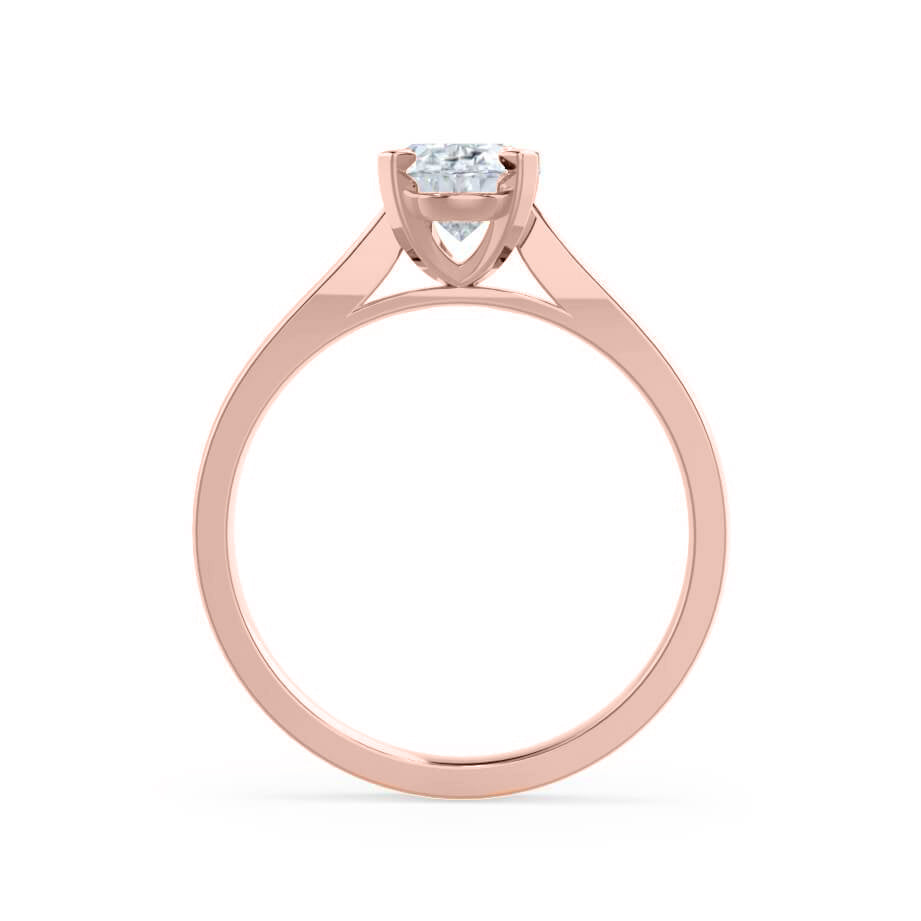 1.2 CT Round Solitaire Moissanite Engagement Ring