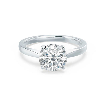 1.2 CT Round Solitaire Moissanite Engagement Ring