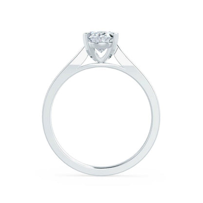 1.2 CT Round Solitaire Moissanite Engagement Ring
