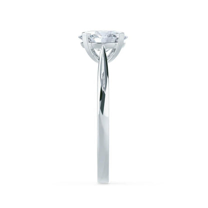 1.2 CT Round Solitaire Moissanite Engagement Ring