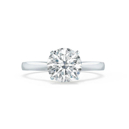 1.2 CT Round Solitaire Moissanite Engagement Ring
