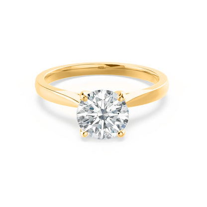 1.2 CT Round Solitaire Moissanite Engagement Ring
