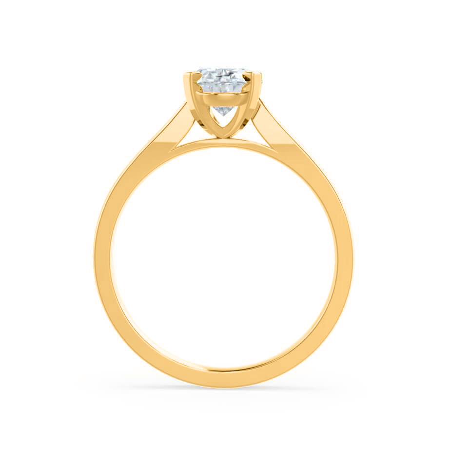 1.2 CT Round Solitaire Moissanite Engagement Ring