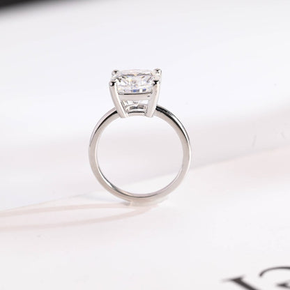 2.0 CT Cushion Solitaire Moissanite Engagement Ring