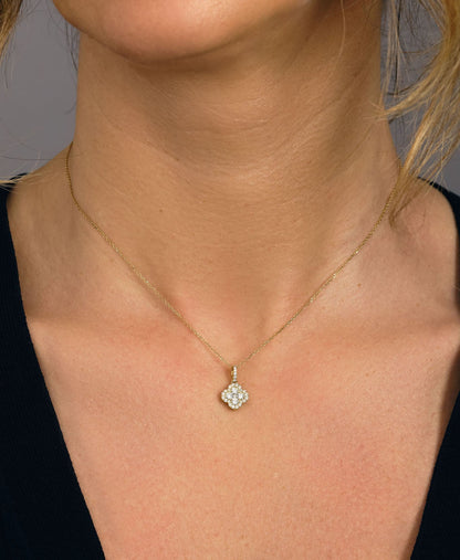 0.25 CT Round Shaped Moissanite Multi Stone Necklace