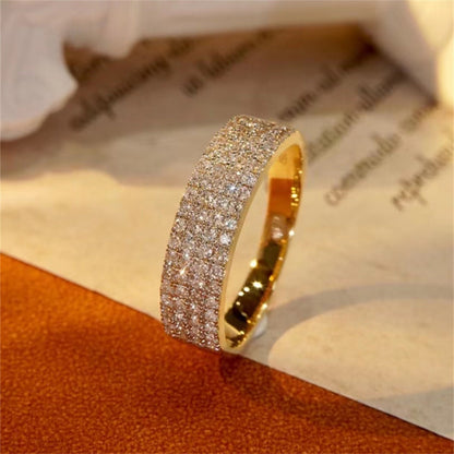 0.5 TCW Round Half Eternity Moissanite Wedding Band