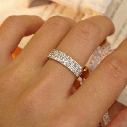 0.5 TCW Round Half Eternity Moissanite Wedding Band