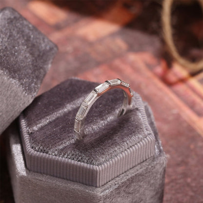1.4 TCW Baguette Full Eternity Moissanite Wedding Band