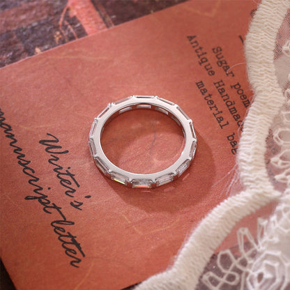 1.4 TCW Baguette Full Eternity Moissanite Wedding Band