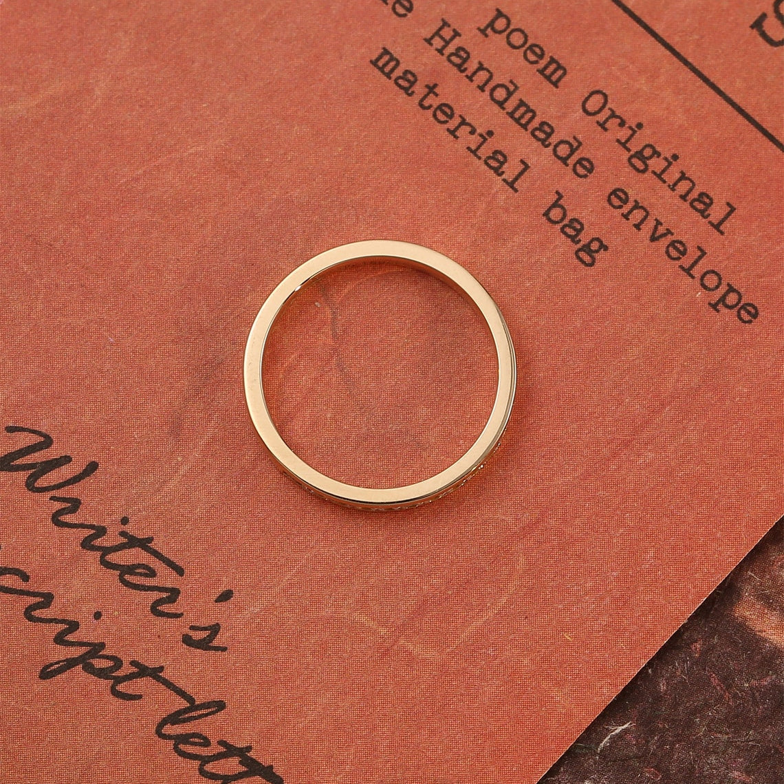 0.2 TCW Round Channel Setting Moissanite Wedding Band