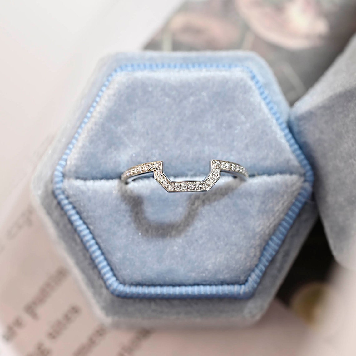 0.3 TCW Round Channel Setting Moissanite Wedding Band