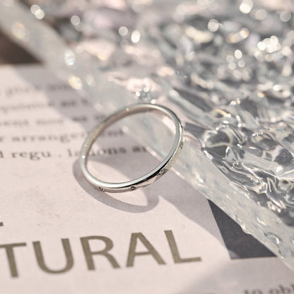 0.2 TCW Round Flush Setting Moissanite Wedding Band