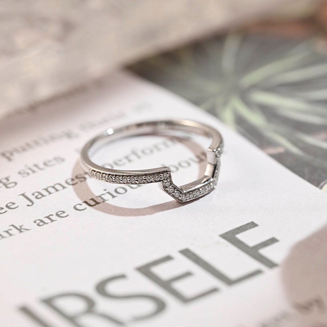 0.3 TCW Round Channel Setting Moissanite Wedding Band