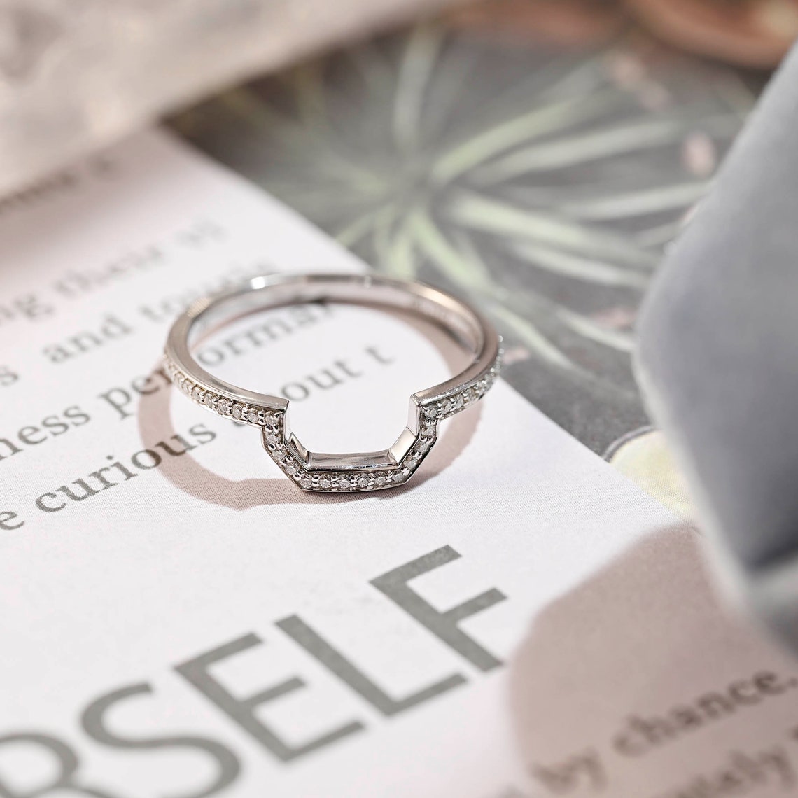0.3 TCW Round Channel Setting Moissanite Wedding Band