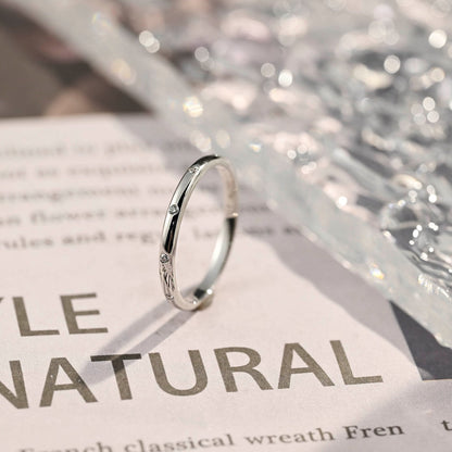 0.2 TCW Round Flush Setting Moissanite Wedding Band