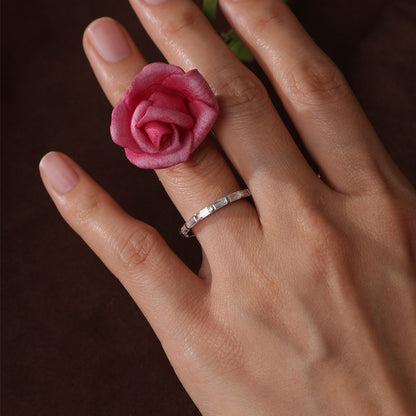 0.4 TCW Baguette & Emerald Full Eternity Moissanite Wedding Band