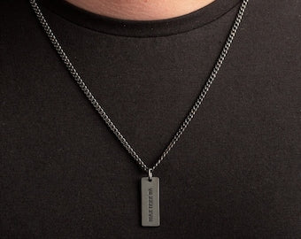 Engraved Custom Necklace For Men