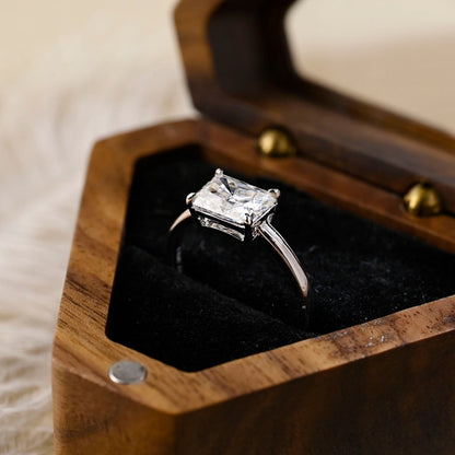 3 CT Radiant Solitaire Moissanite Engagement Ring