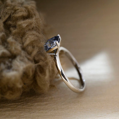 4 CT Radiant Solitaire Moissanite Engagement Ring