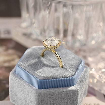 3 CT Oval Solitaire Moissanite Engagement Ring