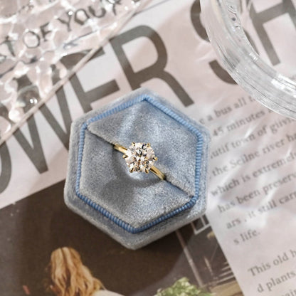 2.5 CT Round Solitaire Moissanite Engagement Ring