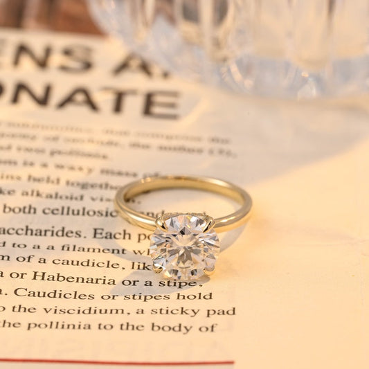 3 CT Round Multi Stone Moissanite Engagement Ring