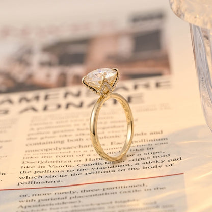 3 CT Round Multi Stone Moissanite Engagement Ring